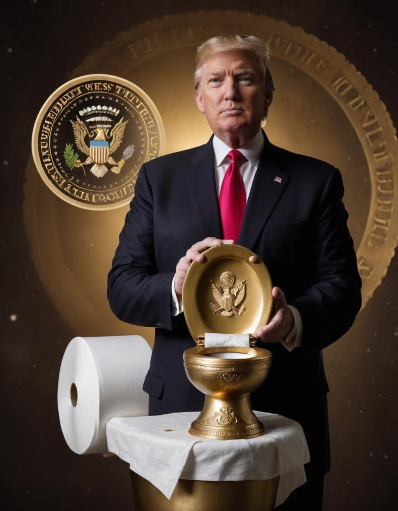 08516-1054139367-cinematic film still donald trump holding a golden toilet, presidential seal background, meme, _lora_AwkwardCatPhotoXL_0.75_ (pr.png